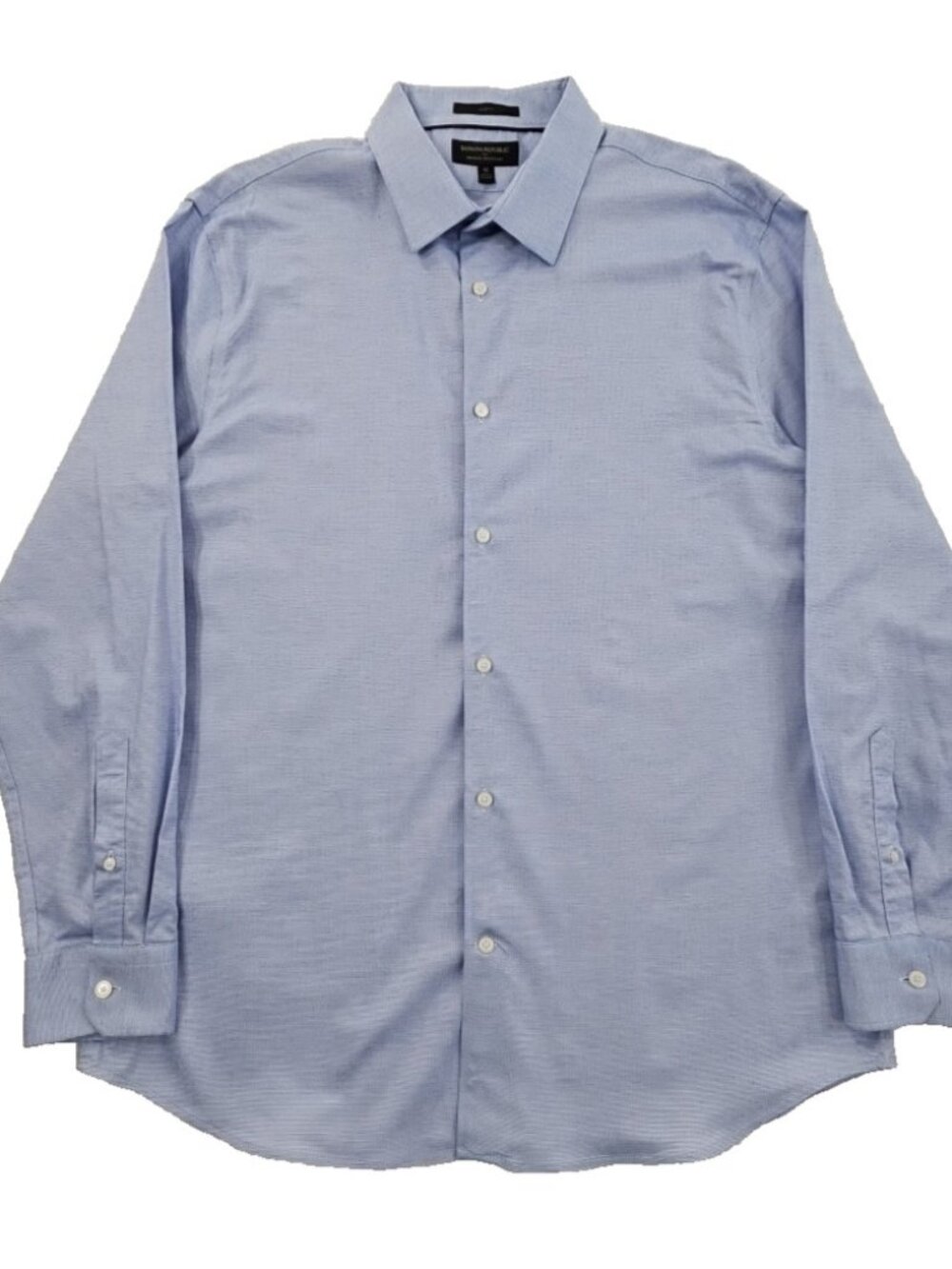 Banana Republic Shirt Men's XL Blue Slim Fit Long Sleeve Wrinkle Resistant EUC
